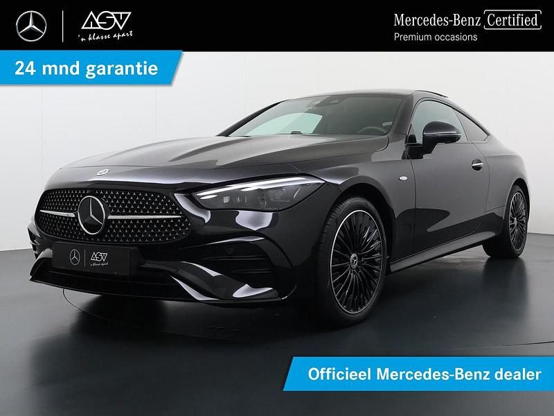 Zwart Occasion 2025 Mercedes E300 AMG line Coupé | € 69.880 (Eerlijke prijs) - Afbeelding 1/4