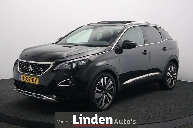 Zwart Gebruikt 2020 Peugeot 3008 GT-line SUV | € 19.950 (Eerlijke prijs) - Afbeelding 1/4