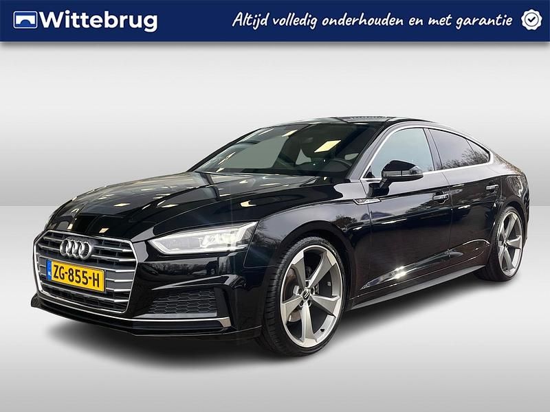 Zwart Gebruikt 2019 Audi A5 Sportback S-Line Hatchback | € 30.950 (Super prijs) - Afbeelding 1/2
