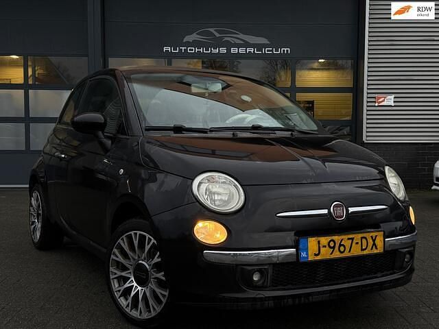 Zwart Occasion 2009 Fiat 500C Lounge Cabriolet | € 2.940 (Super prijs) - Afbeelding 1/4