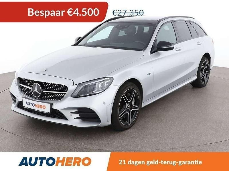 Grijs Gebruikt 2020 Mercedes C300 AMG line Stationwagen | € 23.049 - Afbeelding 1/3