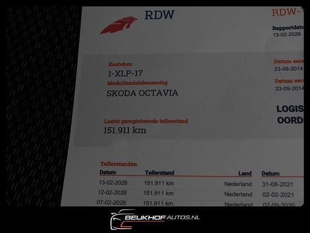 Occasion Skoda Octavia GreenLine 110 PK (80 kW) 2014 Zwart (metallic) Hatchback