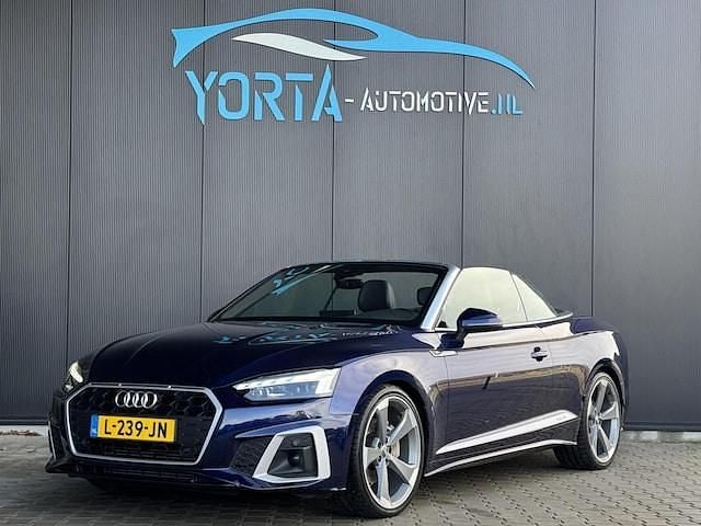 Occasion Audi A5 Cabriolet S-Line 204 PK (150 kW) 2021 Blauw Cabriolet