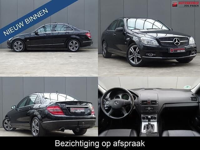 Zwart Occasion 2008 Mercedes C200 Avantgarde Sedan | € 8.500 (Eerlijke prijs) - Afbeelding 1/4