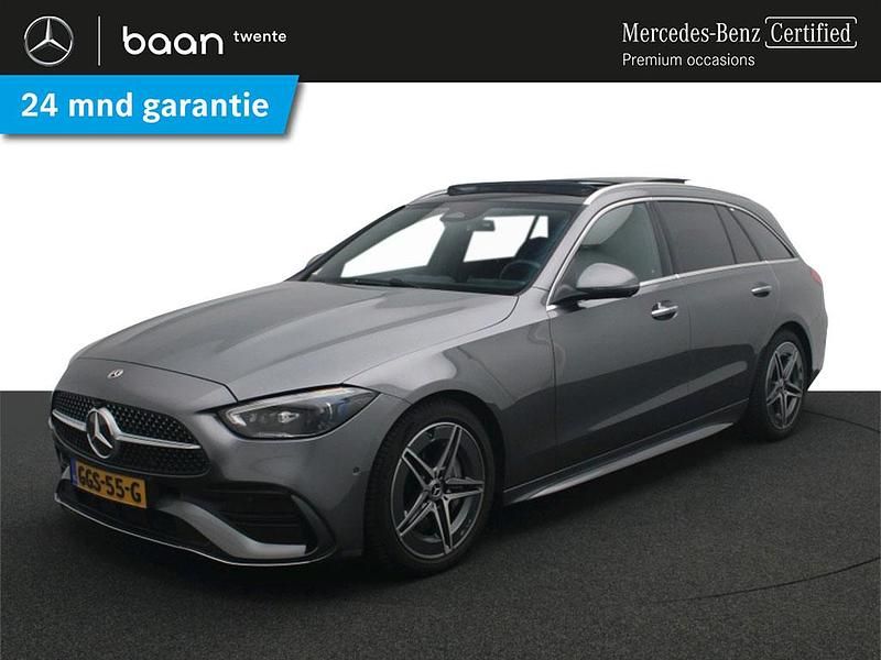 Grijs Occasion 2024 Mercedes C180 AMG line Stationwagen | € 44.800 (Eerlijke prijs) - Afbeelding 1/4