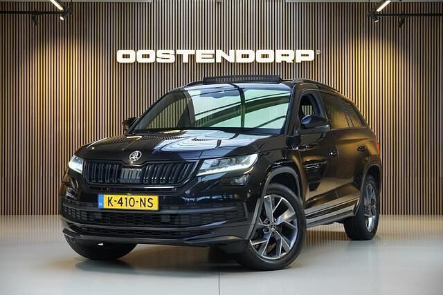 Zwart (metallic) Occasion 2021 Skoda Kodiaq SportLine SUV | € 34.900 (Eerlijke prijs) - Afbeelding 1/4