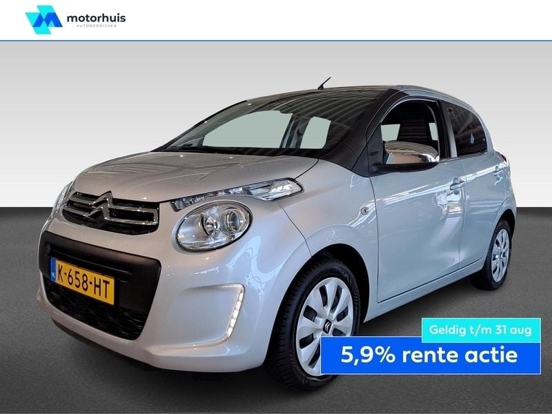 Grijs Gebruikt 2021 Citroën C1 Feel Hatchback | € 10.390 (Eerlijke prijs) - Afbeelding 1/4