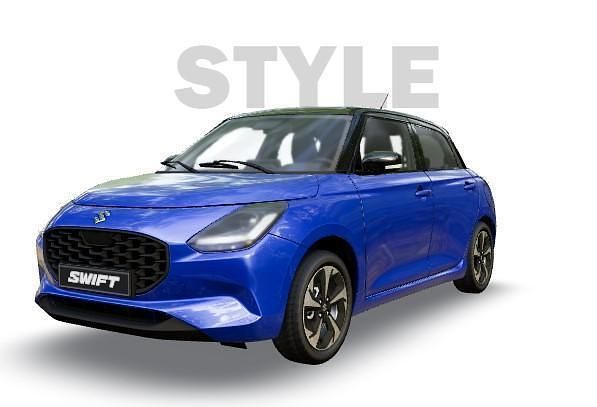Frontier blue & super black (blauw metallic) Nieuw 2025 Suzuki Swift Style Hatchback | € 26.898 (Duur) - Afbeelding 1/3