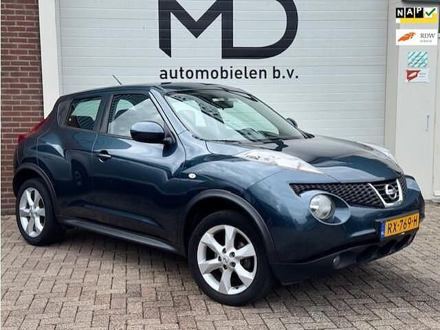 Blauw, metallic lak Gebruikt 2013 Nissan Juke Acenta SUV | € 6.699 (Eerlijke prijs) - Afbeelding 1/4