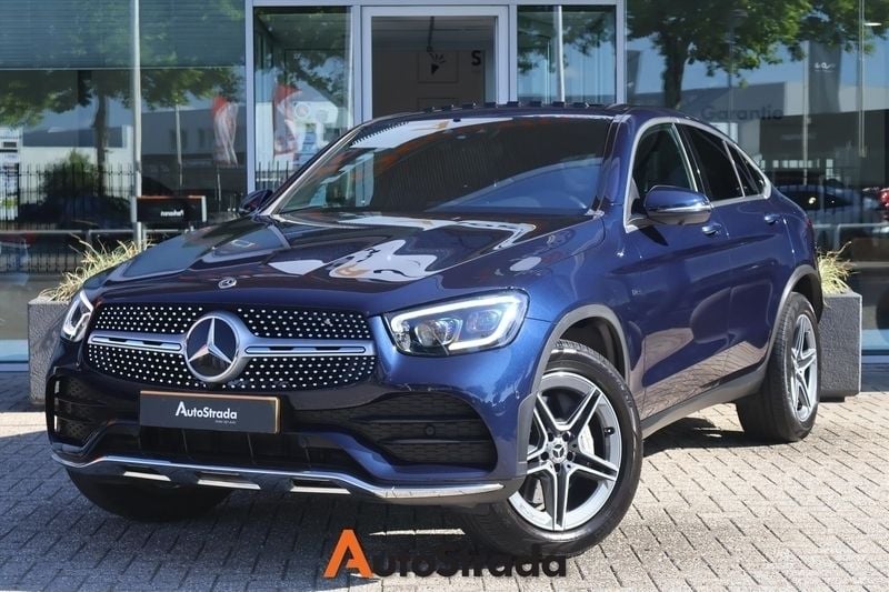 Blauw Gebruikt 2021 Mercedes GLC300 AMG line Coupé | € 43.895 (Super prijs) - Afbeelding 1/4
