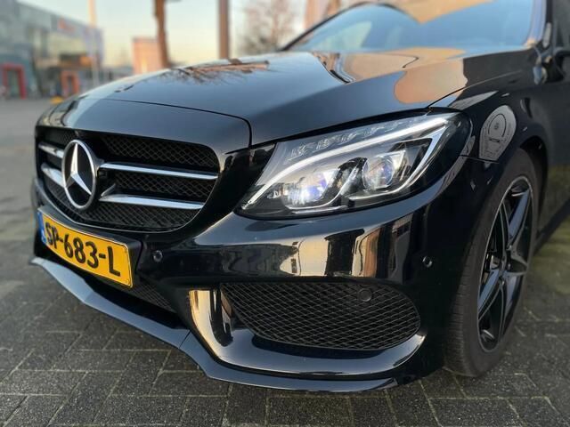 Occasion Mercedes C200 AMG 136 PK (100 kW) 2018 Zwart Stationwagen