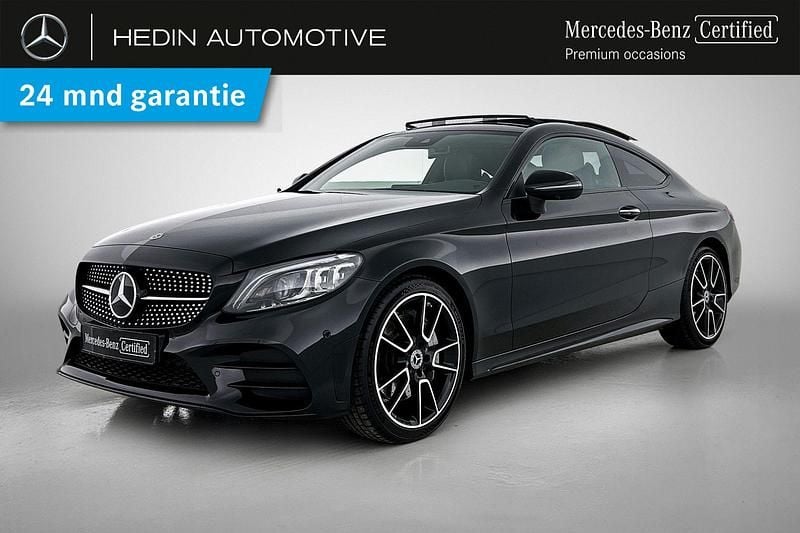 Zwart Gebruikt 2020 Mercedes C300 AMG line Coupé | € 39.900 (Eerlijke prijs) - Afbeelding 1/4