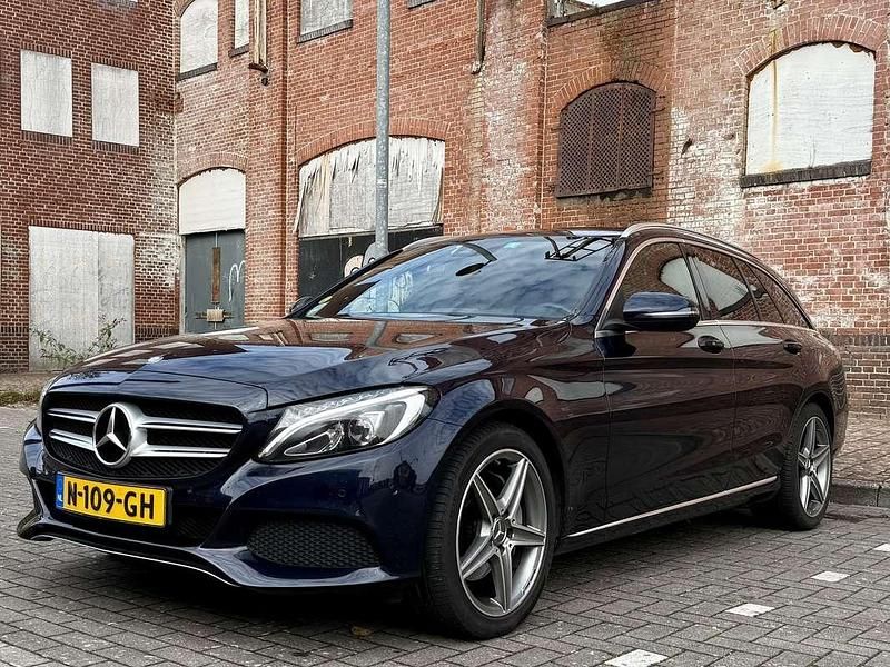 Blauw Gebruikt 2015 Mercedes C250 Prestige Stationwagen | € 11.950 (Goede deal) - Afbeelding 1/4