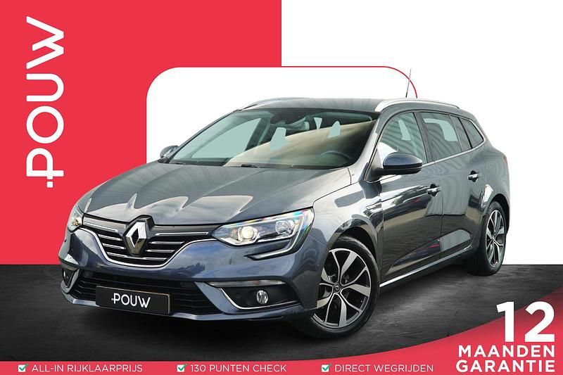 Grijs Gebruikt 2018 Renault Mégane GrandTour Bose Edition Stationwagen | € 13.650 (Eerlijke prijs) - Afbeelding 1/4
