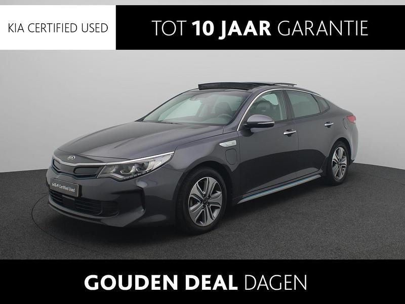 Grijs Gebruikt 2016 Kia Optima Hybrid Sedan | € 18.940 (Eerlijke prijs) - Afbeelding 1/4