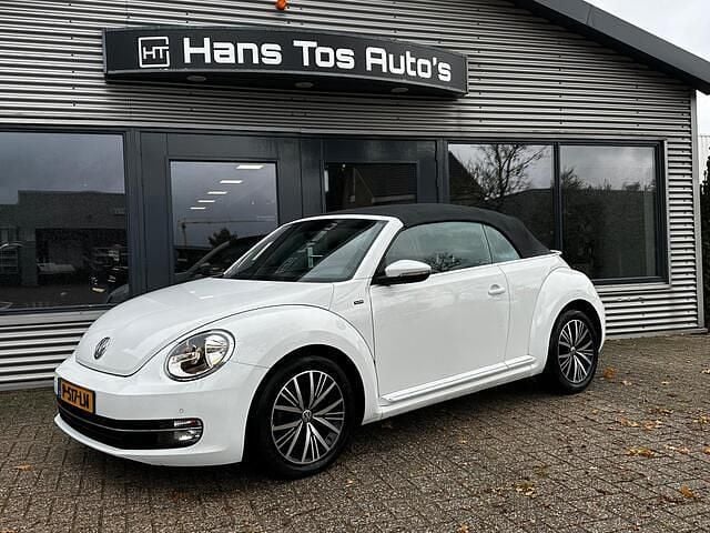 Wit Gebruikt 2016 VW Beetle Exclusive Cabriolet | € 18.500 (Eerlijke prijs) - Afbeelding 1/4