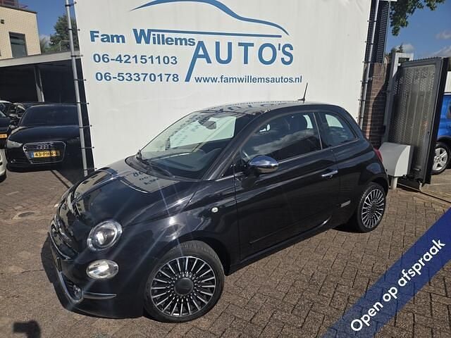 Zwart Gebruikt 2015 Fiat 500 Lounge Hatchback | € 7.447 (Eerlijke prijs) - Afbeelding 1/4