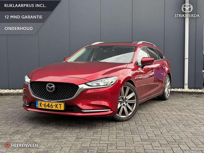 Soul red crystal m Occasion 2021 Mazda 6 Luxury Stationwagen | € 29.499 (Iets duurder) - Afbeelding 1/4