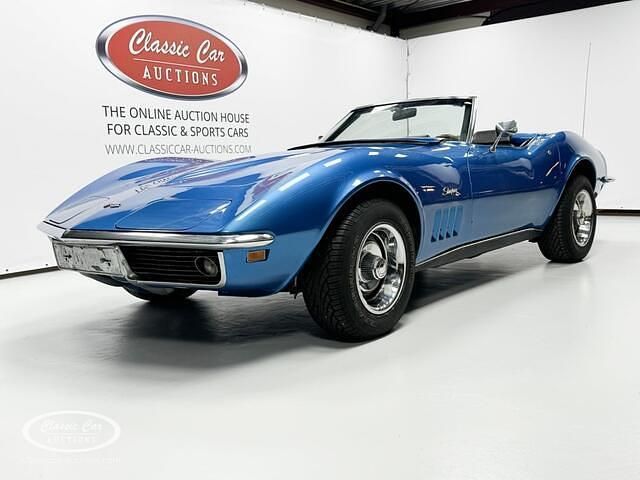 Blauw Gebruikt 1969 Chevrolet Corvette Stingray Cabriolet | € 34.000 - Afbeelding 1/4