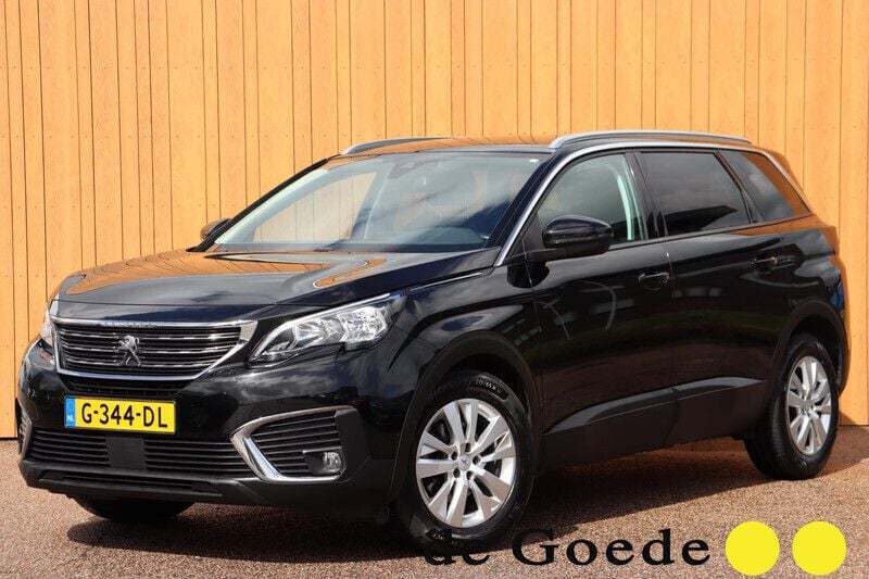 Zwart Gebruikt 2019 Peugeot 5008 MPV | € 19.940 (Eerlijke prijs) - Afbeelding 1/4