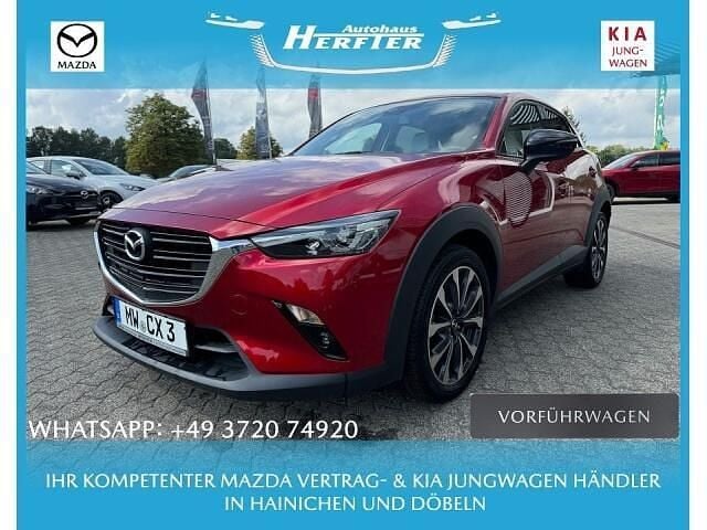 Rood Gebruikt 2021 Mazda CX-3 Homura-Line SUV | € 25.409 (Eerlijke prijs) - Afbeelding 1/4
