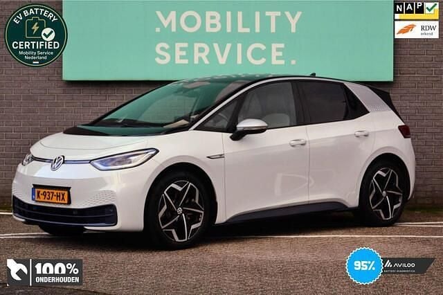 Wit (metallic) Gebruikt 2020 VW ID.3 Hatchback | € 19.964 (Eerlijke prijs) - Afbeelding 1/4