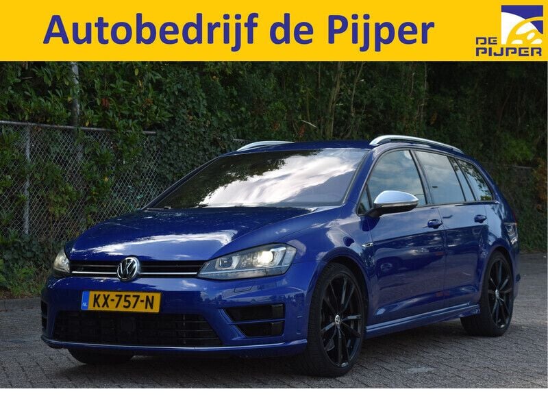 Blauw, metallic lak Gebruikt 2017 VW Golf VII R Stationwagen | € 26.955 (Eerlijke prijs) - Afbeelding 1/3
