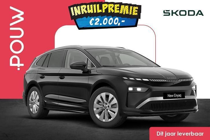 Zwart Nieuw 2025 Skoda Enyaq iV Business Line SUV | € 51.250 (Iets duurder) - Afbeelding 1/1