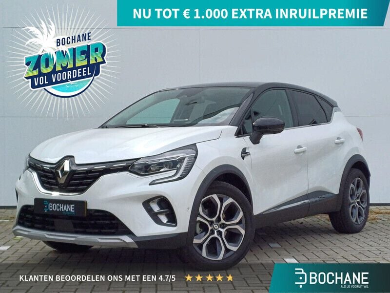 Twotone blanc nacré / noir ét Gebruikt 2023 Renault Captur Techno SUV | € 25.300 (Goede deal) - Afbeelding 1/4