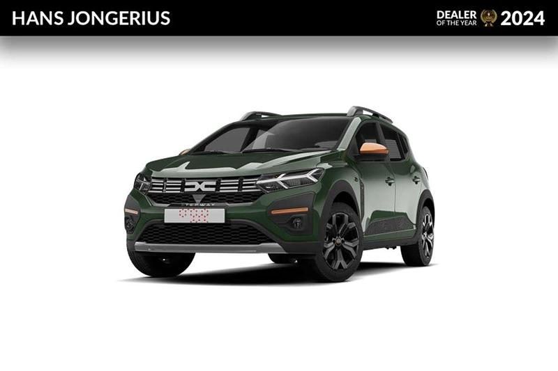 Cedar green (groen mica) Nieuw 2025 Dacia Sandero Extreme Hatchback | € 29.500 - Afbeelding 1/4