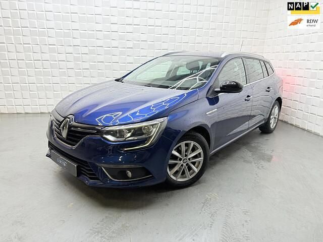 Blauw Occasion 2017 Renault Mégane GrandTour LIMITED Stationwagen | € 9.499 (Eerlijke prijs) - Afbeelding 1/4
