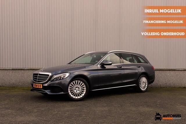 Grijs, metallic lak Gebruikt 2015 Mercedes C180 Exclusive Stationwagen | € 16.900 (Eerlijke prijs) - Afbeelding 1/4