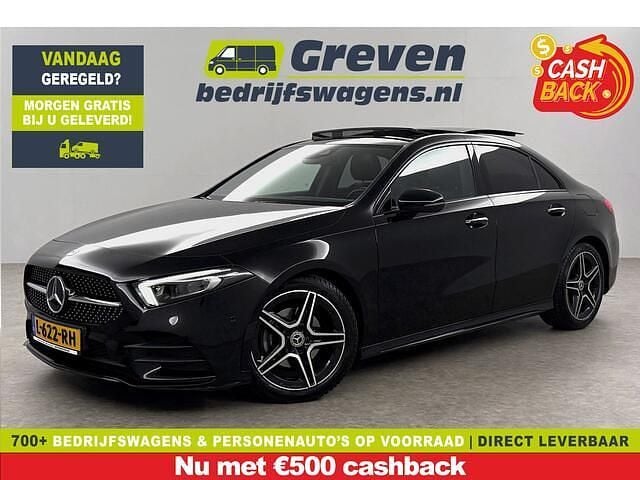 Zwart Gebruikt 2021 Mercedes A180 AMG Sedan | € 25.800 (Eerlijke prijs) - Afbeelding 1/4