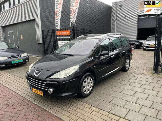 Zwart, metallic lak Gebruikt 2007 Peugeot 307 Premium Stationwagen | € 1.999 (Eerlijke prijs) - Afbeelding 1/4