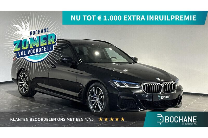 Saphirschwarz metallic (zwart metallic) Gebruikt 2021 BMW 530 Executive Stationwagen | € 40.450 (Super prijs) - Afbeelding 1/4
