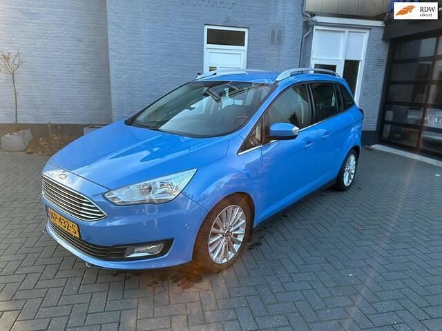 Blauw Gebruikt 2017 Ford Grand C-Max Titanium MPV | € 7.995 (Goede deal) - Afbeelding 1/3