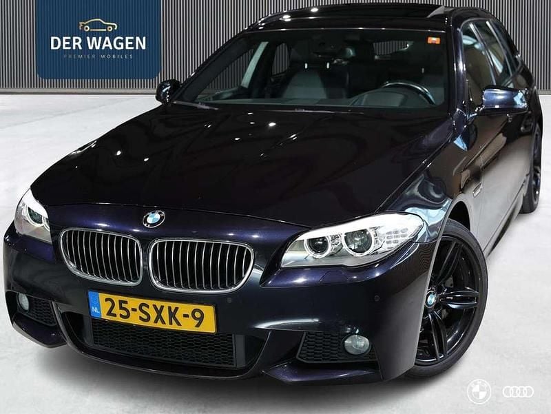 Zwart Gebruikt 2012 BMW 528 M Sport Stationwagen | € 15.950 (Eerlijke prijs) - Afbeelding 1/4