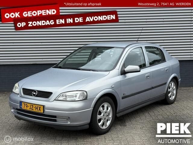 Grijs Gebruikt 2002 Opel Astra Njoy Hatchback | € 1.499 (Eerlijke prijs) - Afbeelding 1/3