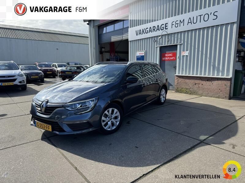 Grijs Gebruikt 2019 Renault Mégane GrandTour LIMITED Stationwagen | € 13.950 (Eerlijke prijs) - Afbeelding 1/4