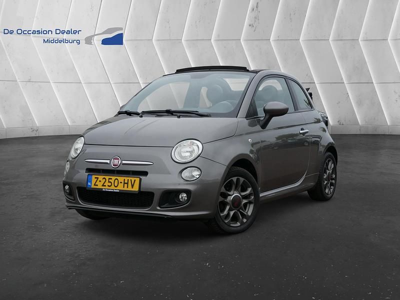 Grijs Gebruikt 2015 Fiat 500C Cabriolet | € 8.950 (Eerlijke prijs) - Afbeelding 1/4