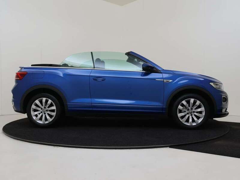 Blauw Gebruikt 2021 VW T-Roc Cabriolet R-line Cabriolet | € 27.250 (Goede deal) - Afbeelding 1/4