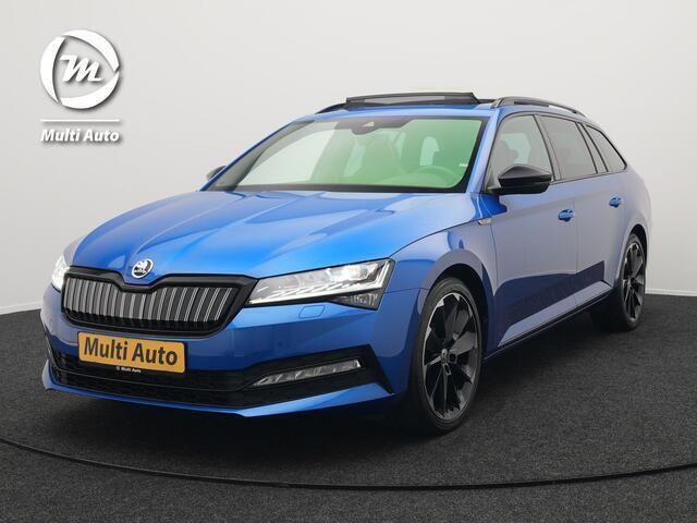 Blauw Gebruikt 2020 Skoda Superb Business Line Stationwagen | € 30.890 (Iets duurder) - Afbeelding 1/4