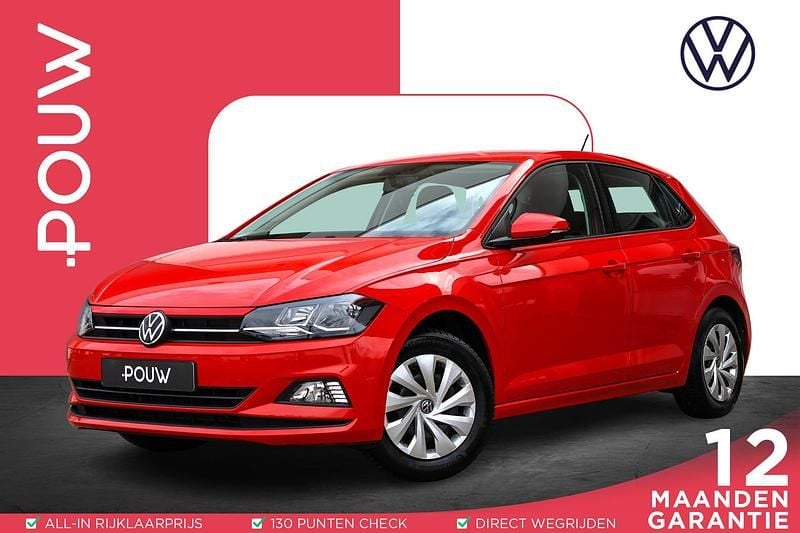 Rood Occasion 2021 VW Polo Comfortline Hatchback | € 15.800 (Goede deal) - Afbeelding 1/4