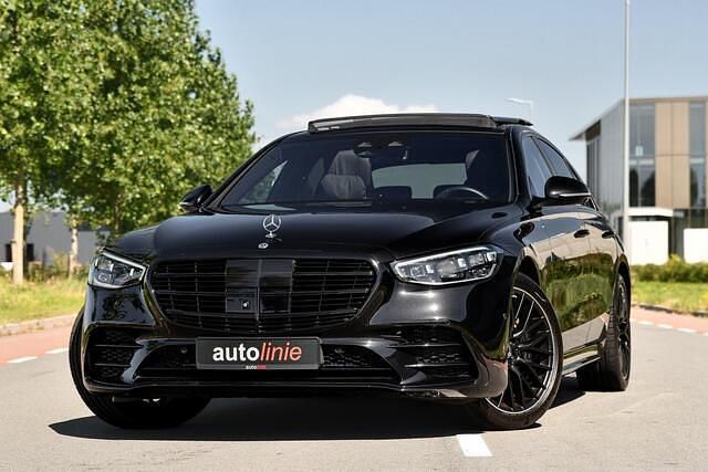 Zwart Gebruikt 2023 Mercedes S450 AMG line Sedan | € 89.800 - Afbeelding 1/2