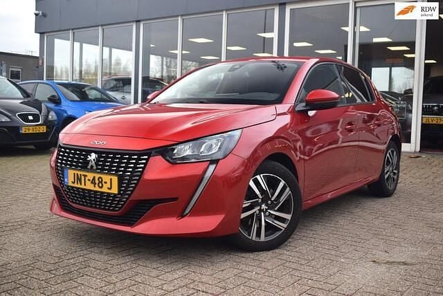Rood Gebruikt 2021 Peugeot 208 Allure Hatchback | € 14.795 (Super prijs) - Afbeelding 1/4