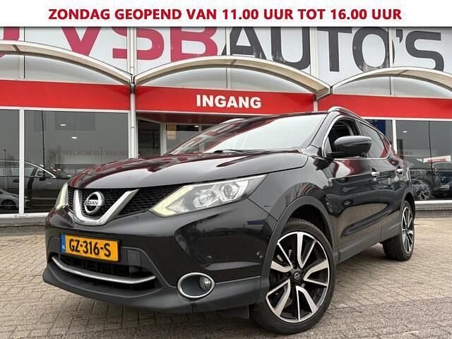 Zwart Occasion 2015 Nissan Qashqai Tekna SUV | € 7.950 (Super prijs) - Afbeelding 1/4