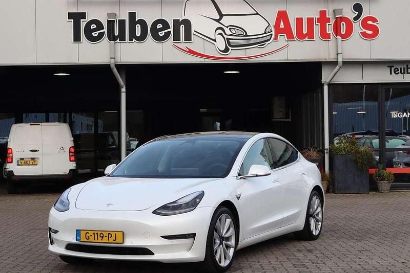 Wit Gebruikt 2019 Tesla Model 3 Long Range AWD Sedan | € 18.495 (Eerlijke prijs) - Afbeelding 1/4