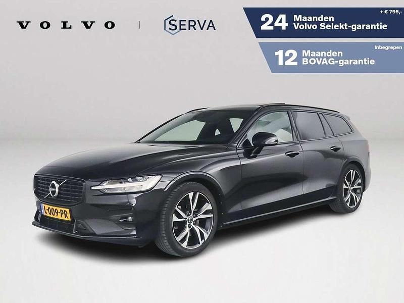 Zwart Gebruikt 2020 Volvo V60 R-Design Stationwagen | € 29.995 (Duur) - Afbeelding 1/4