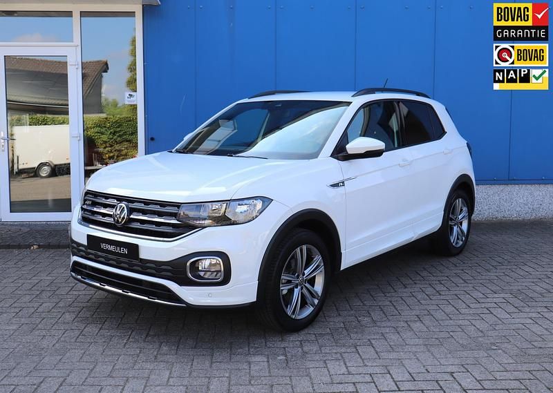 Wit Gebruikt 2022 VW T-Cross R-line SUV | € 23.750 (Iets duurder) - Afbeelding 1/4