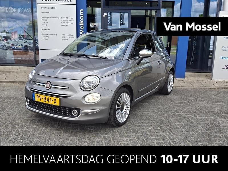 Grijs Gebruikt 2017 Fiat 500 Lounge Hatchback | € 11.945 (Eerlijke prijs) - Afbeelding 1/4